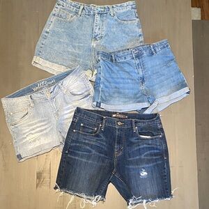 Blue Denim Women's Short Set of 4
